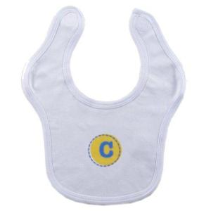 image:imageHudson Baby Personalized Initial Bib C Boy BlueYellow
