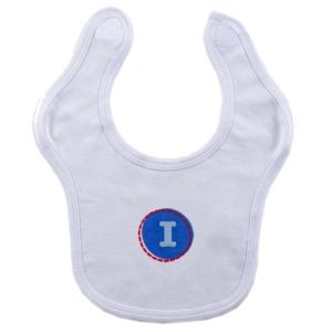 image:imageHudson Baby Personalized Initial Bib I Boy Blue