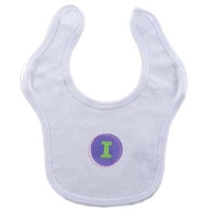 image:imageHudson Baby Personalized Initial Bib I Girl Violet