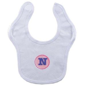 image:imageHudson Baby Personalized Initial Bib N Girl PinkBlue