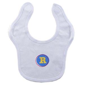 image:imageHudson Baby Personalized Initial Bib R Boy BlueYellow