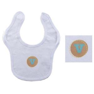 image:imageHudson Baby Personalized Initial Bib V Neutral