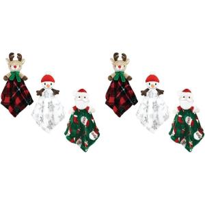 image:imageHudson Baby Unisex Baby Animal Face Security Blanket Bunny One SizeWhite Snowman