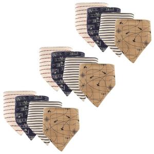 image:imageHudson Baby Unisex Baby Cotton Bandana Bibs Boho Flower One SizeAirplanes 12pack