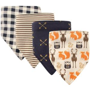 image:imageHudson Baby Unisex Baby Cotton Bandana Bibs Boho Flower One SizeForest
