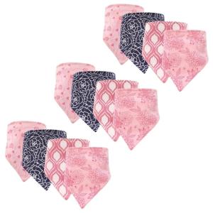 image:imageHudson Baby Unisex Baby Cotton Bandana Bibs Boho Flower One SizeModern Floral 12pack