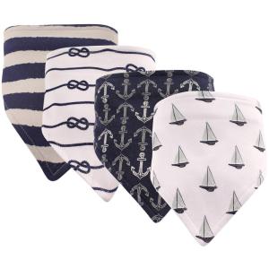 image:imageHudson Baby Unisex Baby Cotton Bandana Bibs Boho Flower One SizeSailboat