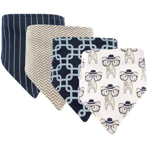 image:imageHudson Baby Unisex Baby Cotton Bandana Bibs Boho Flower One SizeSmart Elephant
