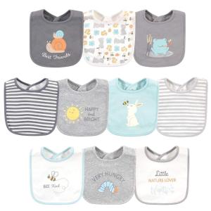 image:imageHudson Baby Unisex Baby Cotton Bibs Holiday Bold Boy One SizeBest Friends