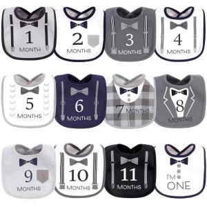 image:imageHudson Baby Unisex Baby Cotton Bibs Holiday Bold Boy One SizeBrand New
