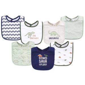 image:imageHudson Baby Unisex Baby Cotton Bibs Holiday Bold Boy One SizeDinosaur Explorer