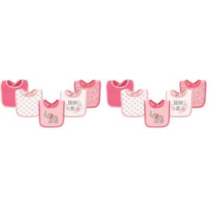 image:imageHudson Baby Unisex Baby Cotton Bibs Holiday Bold Boy One SizeElephant