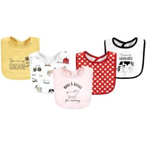 image:imageHudson Baby Unisex Baby Cotton Bibs Holiday Bold Boy One SizeGirl Farm
