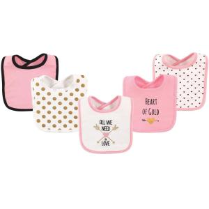 image:imageHudson Baby Unisex Baby Cotton Bibs Holiday Bold Boy One SizeHeart