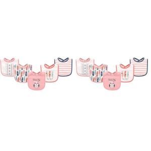 image:imageHudson Baby Unisex Baby Cotton Bibs Holiday Bold Boy One SizeOwl