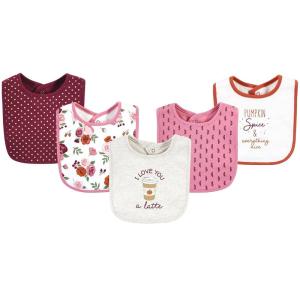 image:imageHudson Baby Unisex Baby Cotton Bibs Holiday Bold Boy One SizePumpkin Spice