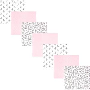 image:imageHudson Baby Unisex Baby Cotton Polyester Flannel Receiving Blankets Bundle 7PackPink Primrose