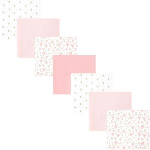 image:imageHudson Baby Unisex Baby Cotton Polyester Flannel Receiving Blankets Bundle 7PackTiny Rose