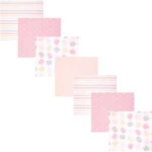 image:imageHudson Baby Unisex Baby Cotton Polyester Flannel Receiving Blankets BundleMulti Color Girl Elephant