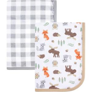 image:imageHudson Baby Unisex Baby Cotton Swaddle Blankets Whale One SizeWoodland