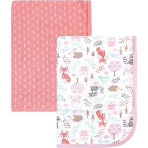 image:imageHudson Baby Unisex Baby Cotton Swaddle Blankets Whale One SizeWoodland Fox