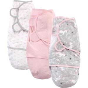 image:imageHudson Baby Unisex Baby Cotton Swaddle Wrap Forest Animals 03 MonthsGray Unicorn