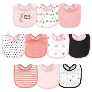image:imageHudson Baby Unisex Baby Cotton and Polyester Bibs Moon And Back One SizeIm So Fancy Unicorn