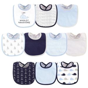 image:imageHudson Baby Unisex Baby Cotton and Polyester Bibs Moon And Back One SizeIm Whaley Handsome