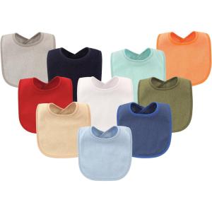 image:imageHudson Baby Unisex Baby Drooler Bib With Waterproof LiningBlue