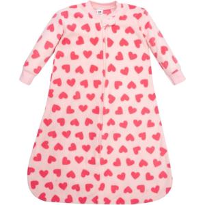 image:imageHudson Baby Unisex Baby LongSleeve Fleece Sleeping BagBright Pink Hearts