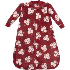 image:imageHudson Baby Unisex Baby LongSleeve Fleece Sleeping BagBurgundy Floral