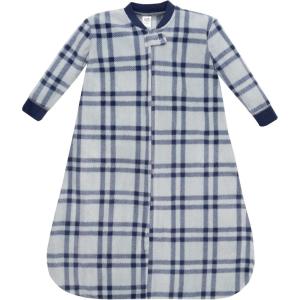 image:imageHudson Baby Unisex Baby LongSleeve Fleece Sleeping BagGray Navy Plaid