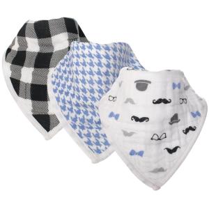 image:imageHudson Baby Unisex Baby Muslin Cotton Bandana Bibs Paper Birds One SizeGentleman
