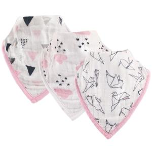 image:imageHudson Baby Unisex Baby Muslin Cotton Bandana Bibs Paper Birds One SizePaper Birds