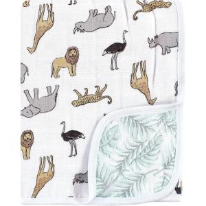 image:imageHudson Baby Unisex Baby Muslin Tranquility Quilt Blanket Winter Forest One SizeModern Neutral Safari