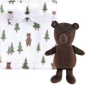 image:imageHudson Baby Unisex Baby Plush Blanket with Toy Blue Whale One SizeForest Bear