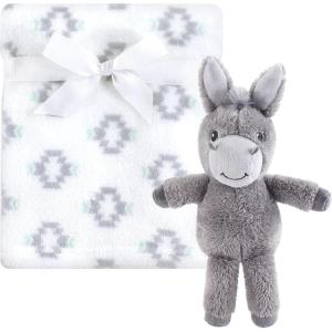 image:imageHudson Baby Unisex Baby Plush Blanket with Toy Blue Whale One SizeSnuggly Donkey
