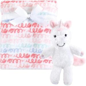 image:imageHudson Baby Unisex Baby Plush Blanket with Toy Blue Whale One SizeSnuggly Unicorn