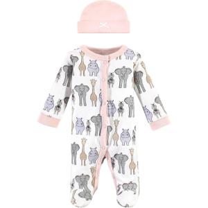 image:imageHudson Baby Unisex Baby Preemie Sleep and Play and CapPink Safari