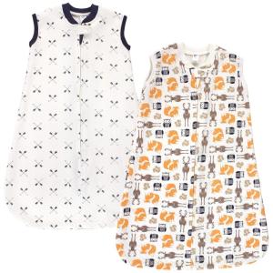 image:imageHudson Baby Unisex Baby Premium Quilted Sleeveless Sleeping Bag and Wearable Blanket Forest Animals 1218 MonthsBoy Forest