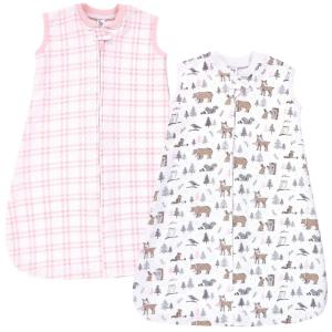 image:imageHudson Baby Unisex Baby Premium Quilted Sleeveless Sleeping Bag and Wearable Blanket Forest Animals 1218 MonthsWinter Forest 2pack