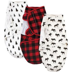image:imageHudson Baby Unisex Baby Quilted Cotton Swaddle Wrap 3pk Rose Leopard 03 MonthsMoose