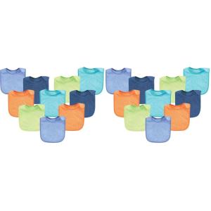 image:imageHudson Baby Unisex Baby Rayon from Bamboo Terry Bibs Purple Mint One SizeBlue Orange Lime