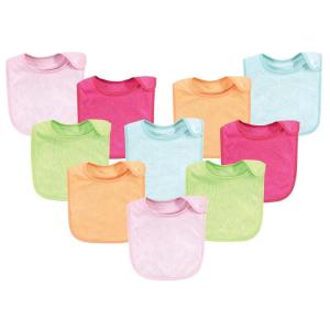 image:imageHudson Baby Unisex Baby Rayon from Bamboo Terry Bibs Purple Mint One SizeTropical