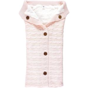 image:imageHudson Baby Unisex Baby Sherpa Knitted Baby Lounge Stroller Wrap Sack Blushing Bride One SizeBlushing Bride