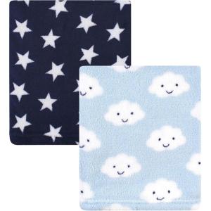 image:imageHudson Baby Unisex Baby Silky Plush and Coral Fleece Blanket Girl Farm Animals 30x36 inchesCloud