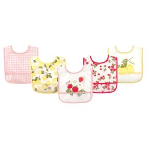 image:imageHudson Baby Unisex Baby Waterproof PEVA Bibs Latte One SizeStrawberry