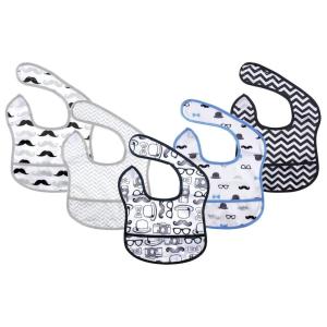 image:imageHudson Baby Unisex Baby Waterproof Polyester Bibs Veggies FeederGentleman