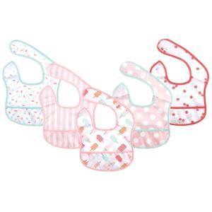 image:imageHudson Baby Unisex Baby Waterproof Polyester Bibs Veggies FeederIce Cream