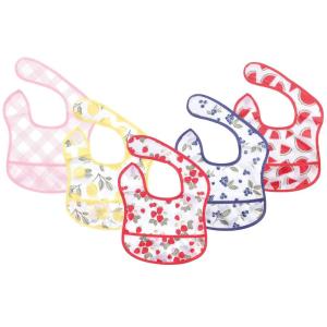 image:imageHudson Baby Unisex Baby Waterproof Polyester Bibs Veggies FeederStrawberries